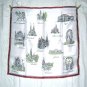 Viena Austria souvenir scarf acetate unused vintage 1224vf