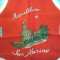 Republic di San Marino souvenir scarf unused vintage scarves 1209vf