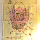 Pot-pourri recipe tea towel promotion of De Borioli Wines NSW Australia cotton vf1596