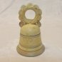 Handmade clay souvenir bell Bristow Malta tan perfect vintage vf1599