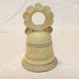 Handmade clay souvenir bell Bristow Malta tan perfect vintage vf1599