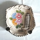 Ceramica Artigiana souvenir ashtray Pisa marked C Albani R S Marino 1068vf