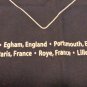 Seize the Day Discovery Tour 2004 cotton/poly navy souvenir scarf 1610vf
