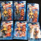 WWF WWE Jakks 1999 Bone Crunching Sound Superstars - COMPLETE Set of 6 Action Figures Real Scan