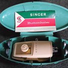 1958 SINGER Clamshell BUTTONHOLER including MANUAL (green)