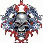 Skull + Dragons Printed Tshirt. T shirt