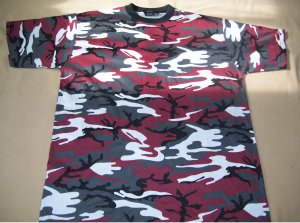 Camo Tshirts 2X Red