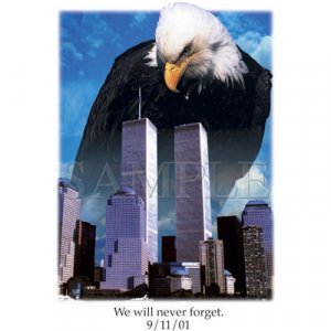9/11 September 11 Twin Towers Commemerative Tshirt. T shirt sizes 4X Long