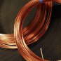 1/2 Round Copper Jewelry Wire - 18 Gauge - 50 feet -Hard to Find