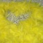 YELLOW FEATHER BOA 6FT 6 FT NEW MASQUERADE DRESS UP