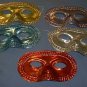 12 METALLIC HALF MASKS MARDI GRAS MASQUERADE PARTY NEW