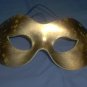 Gold Fabric Venetian Mask Masquerade Mardi Gras Costume