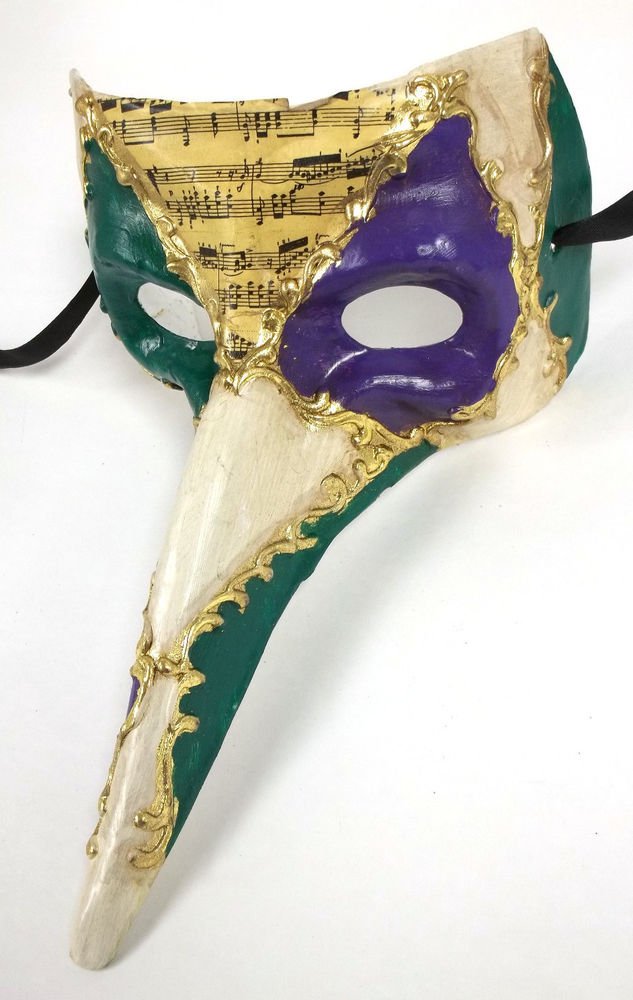 mardi gras mask long nose