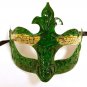 Green Mens Music Masquerade Mardi Gras Mask New Years Eve Halloween