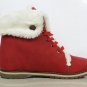 Lillian flat faux fur lined lace-up ankle boot
