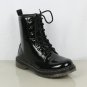 Mia Flat ankle martin style patent boot