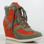 Nina Mid-heeled wedge trainer boot