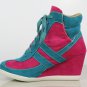 Nina Mid-heeled wedge trainer boot