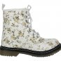 Martin style floral lace-up boot
