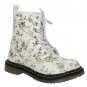 Martin style floral lace-up boot