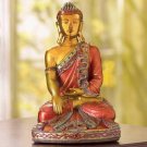 Seated Mediative Buddha Sculpture Adorned with Beautiful Gemstones