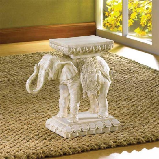 Asian Far Eastern Good Luck Trunk Raised Elephant Trunk Plant Stand