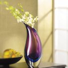 Elegantly Modern Violet Indigo Glass Vase