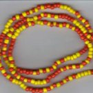 Hand Crafted Oshun Necklace/Bracelet Style C 30 inches Blessed Orisha Santeria