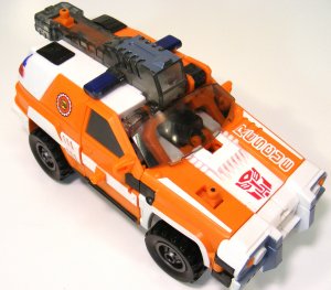 Transformers Armada Powerlinx Red Alert Figure Orange