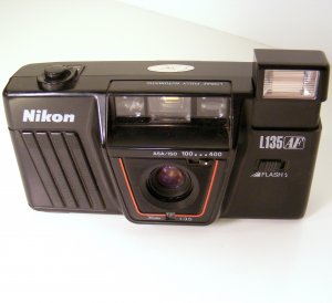 NIKON 35mm Camera L135 AF 1:3.5 Works Great