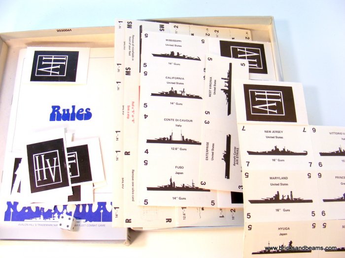 Avalon Hill Naval War Card Game Box Mostly Unpunched 1983