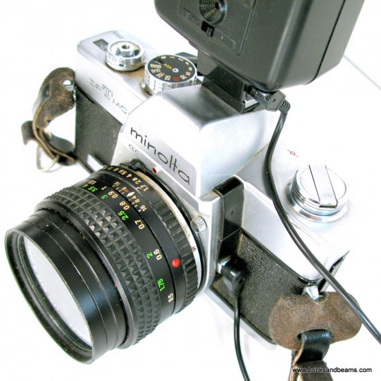 Appareil Photo Minolta SRT Super 35mm SLR + Objectif MC Rokkor PF - Argentique