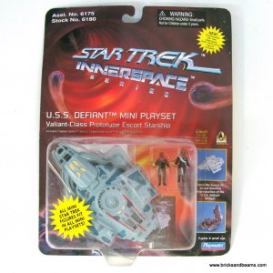 Star Trek TNG DS9 Innerspace Series USS Defiant Mini Playset 6175 6180 RARE HTF