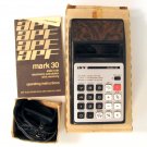 APF Mark 30 Vintage Calculator with Box Manual and AC Adapter