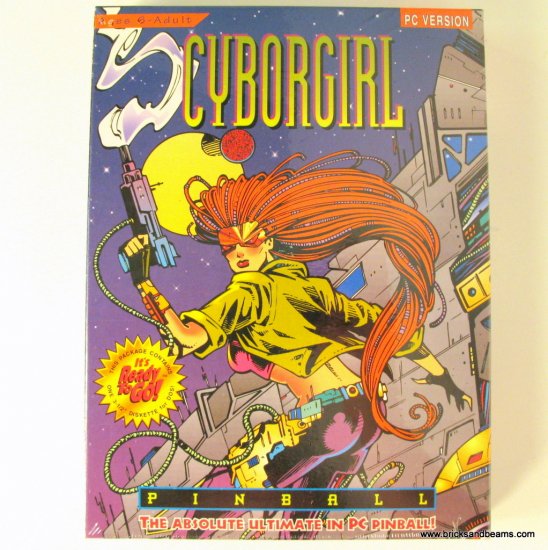 Epic Cyborgirl Pinball PC DOS Game BOXED 3.5