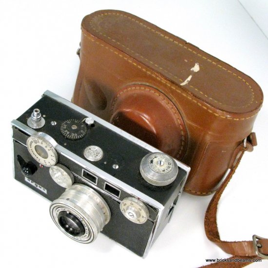Vintage Argus 35mm Film Camera C3 Brick Rangefinder 50mm Lens With Leather Case