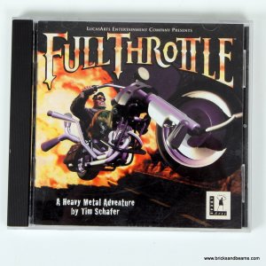 LucasArts Full Throttle PC Game Art Jewel Case Disc 1994 A Heavy Metal Adventure
