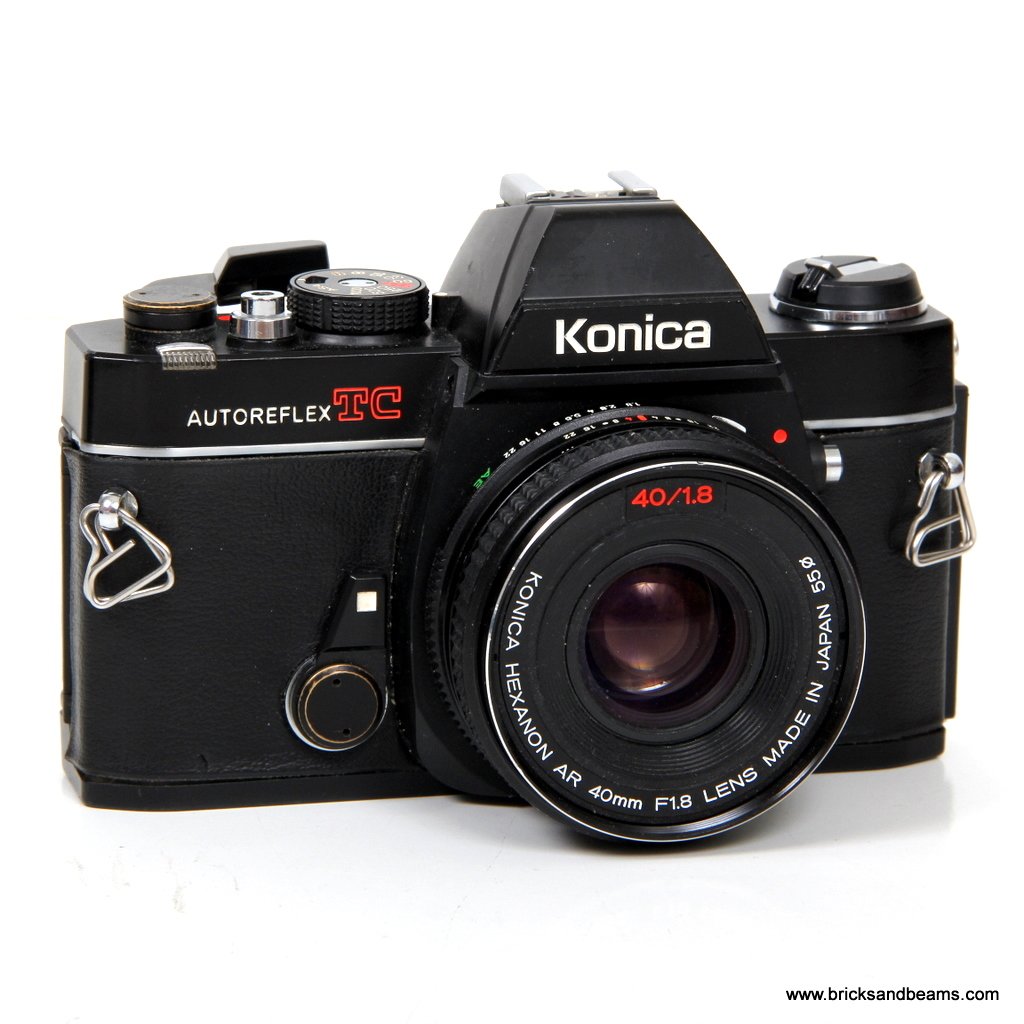 Konica Autoreflex TC SLR 35mm Film Camera with Hexanon AR 40mm F1.8 Lens