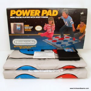 NES Nintendo Power Pad Set Complete RARE w Box Pad Game Works Great