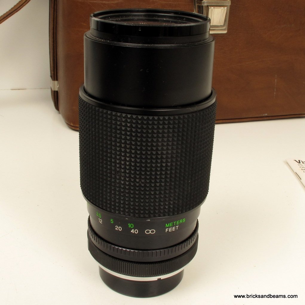 Asahi Pentax K1000 SLR 35mm Film Camera Kit w 2 Lenses 50mm 205mm Manual