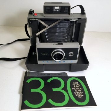 Vintage Polaroid Land Camera Automatic 330 Folding Land Camera