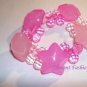Pink Star Bracelet /Hair Tie #AH001