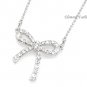Bow rhinestones necklace #AN004