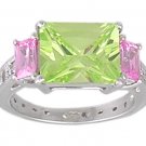 CUBIC ZIRCONIA CZ .925 STERLING SILVER RING SIZE 5 or 6
