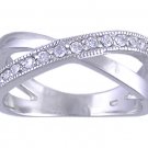 CLEAR CUBIC ZIRCONIA CZ SILVER RING SIZE 5 6 7 8 10