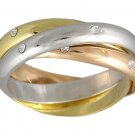 CUBIC ZIRCONIA CZ ROLLING RING SIZE 5 6 7 8 9 or 10