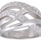 CUBIC ZIRCONIA CZ .925 SILVER RING SIZE 5 or 9