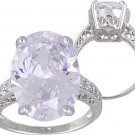 CZ CUBIC ZIRCONIA STERLING SILVER RING SIZE 6 7 8 or 9