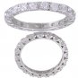 CZ CUBIC ZIRCONIA SILVER ETERNITY RING SIZE 7 8 or 9