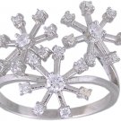 CUBIC ZIRCONIA CZ STERLING SILVER RING SIZE 6 or 8